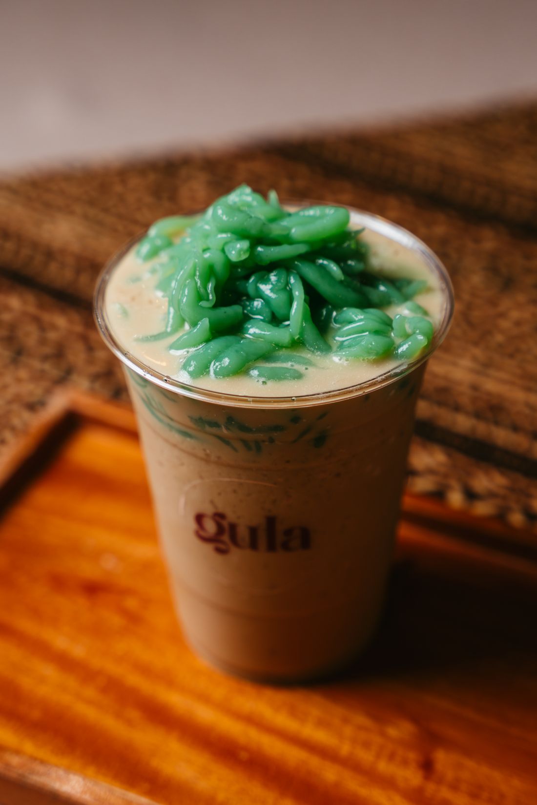 Iced es dessert in a cup
